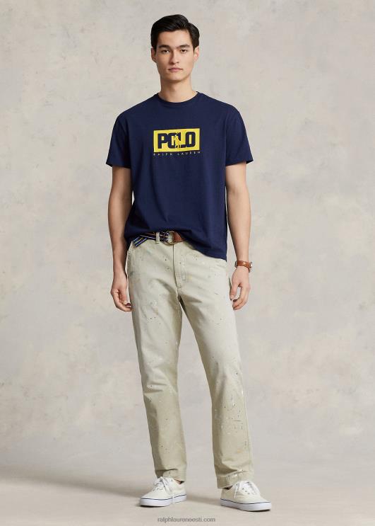 Ralph Lauren mehed klassikaline logoga trikoosärk PR0V500 kruiisilaevastik