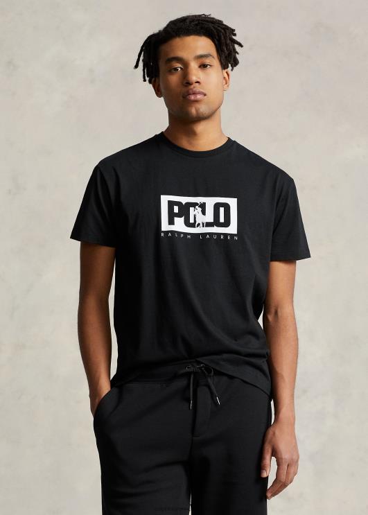 Ralph Lauren mehed klassikaline logoga trikoosärk PR0V501 must