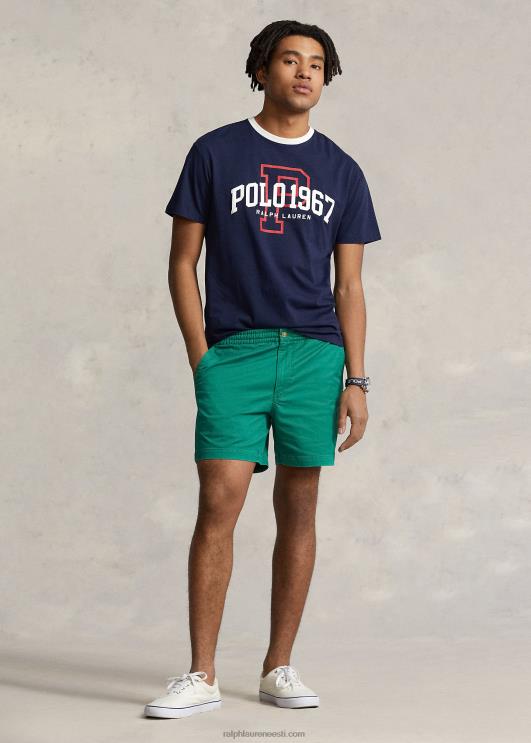 Ralph Lauren mehed klassikaline logoga trikoosärk PR0V726 kruiisilaevastik