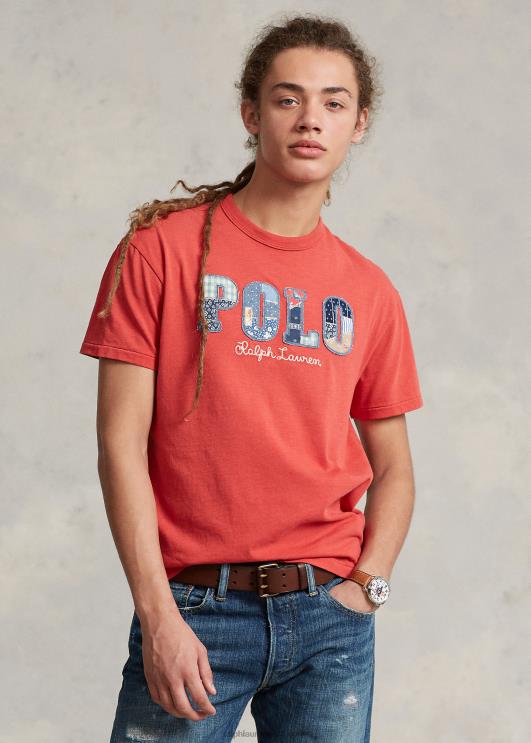 Ralph Lauren mehed klassikaline logoga trikoosärk PR0V763 postitus punane