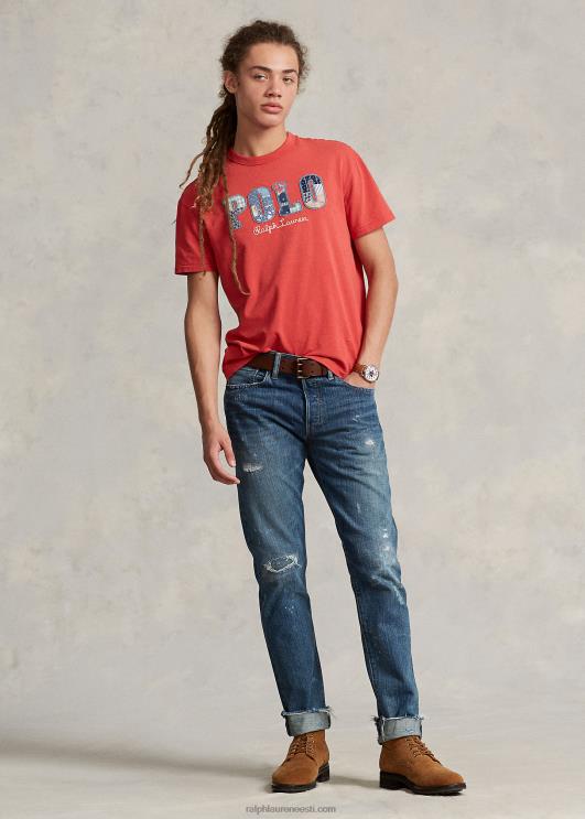 Ralph Lauren mehed klassikaline logoga trikoosärk PR0V763 postitus punane