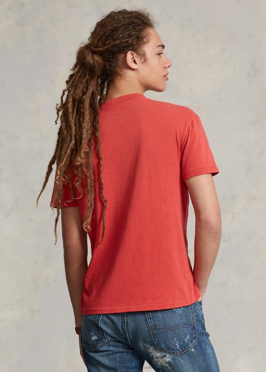 Ralph Lauren mehed klassikaline logoga trikoosärk PR0V763 postitus punane