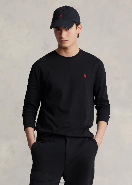 Ralph Lauren mehed klassikaline logoga trikoosärk PR0V865 must