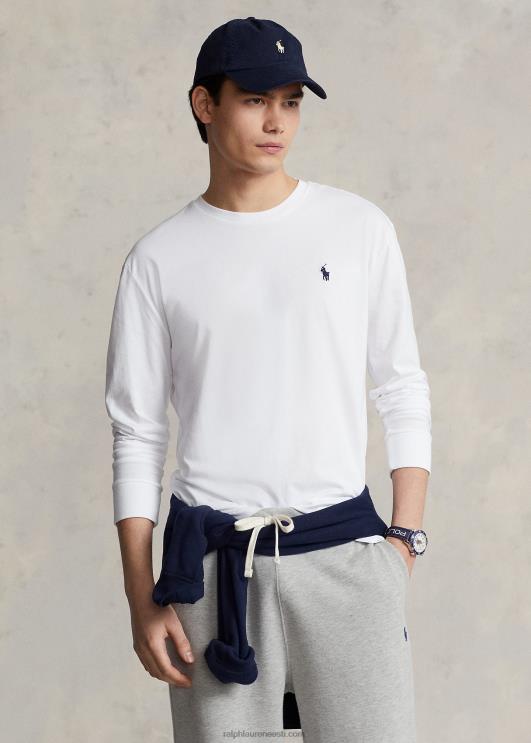 Ralph Lauren mehed klassikaline logoga trikoosärk PR0V866 valge