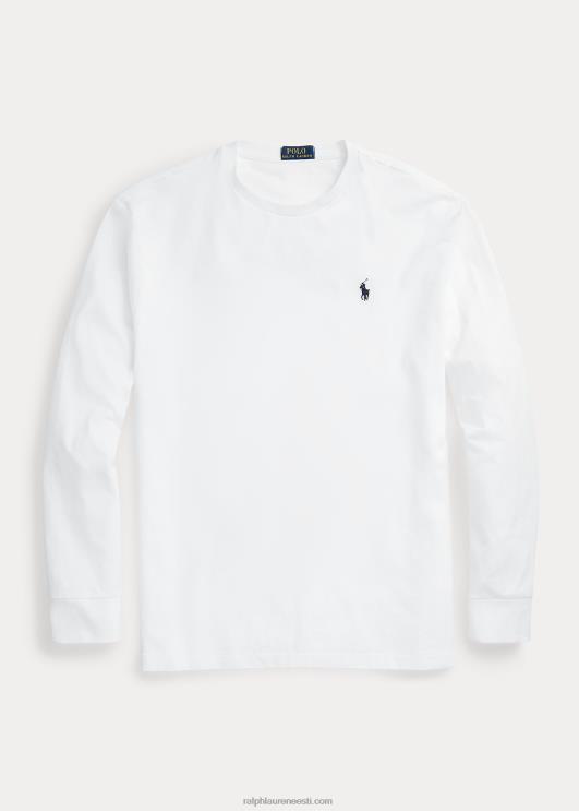 Ralph Lauren mehed klassikaline logoga trikoosärk PR0V866 valge