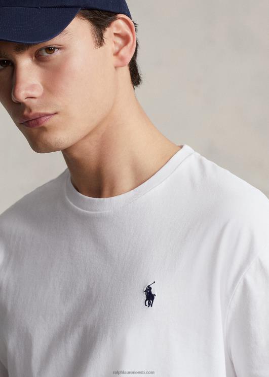 Ralph Lauren mehed klassikaline logoga trikoosärk PR0V866 valge