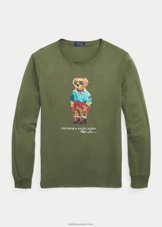 Ralph Lauren mehed klassikaline polo karu trikoo T-särk PR0V648 tume salvei