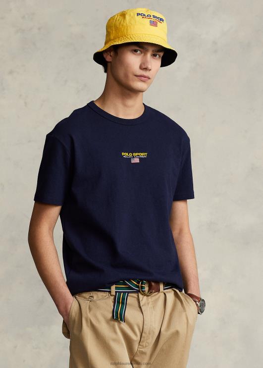 Ralph Lauren mehed klassikaline polo sport trikoo T-särk PR0V545 kruiisilaevastik