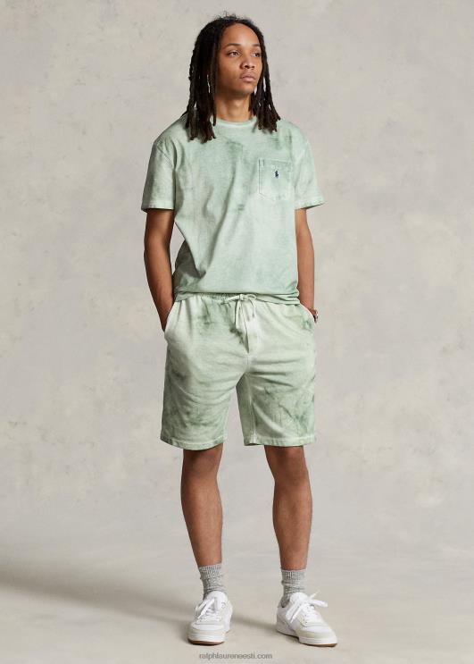 Ralph Lauren mehed klassikaline puuvillane-linane taskut-särk PR0V549 pleekinud piparmünt