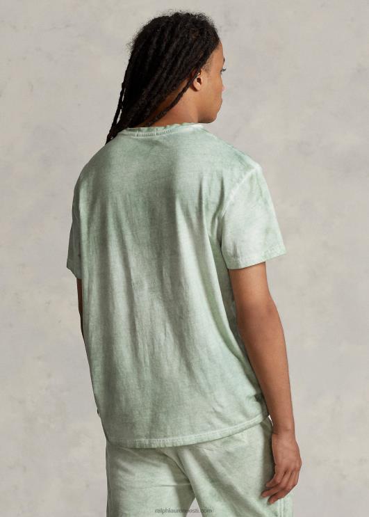 Ralph Lauren mehed klassikaline puuvillane-linane taskut-särk PR0V549 pleekinud piparmünt