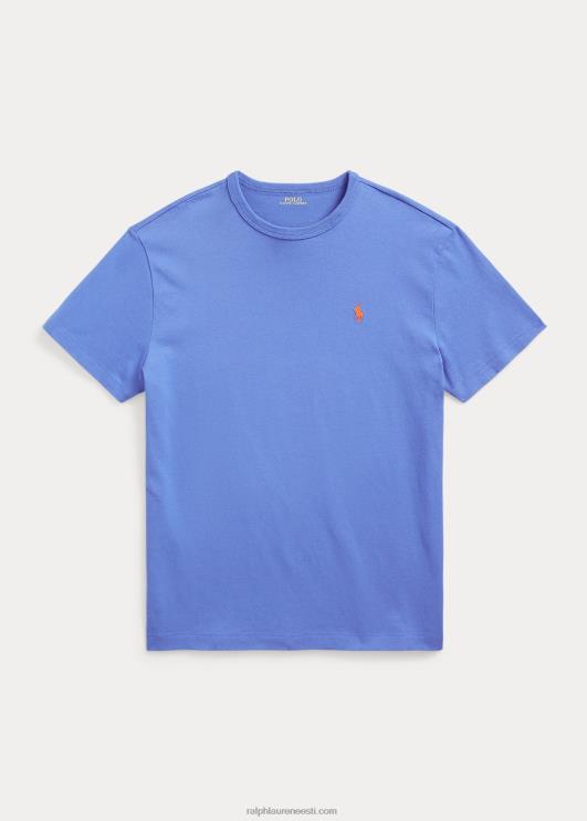 Ralph Lauren mehed klassikaline raskekaaluline trikoo T-särk PR0V235 neiukivi sinine