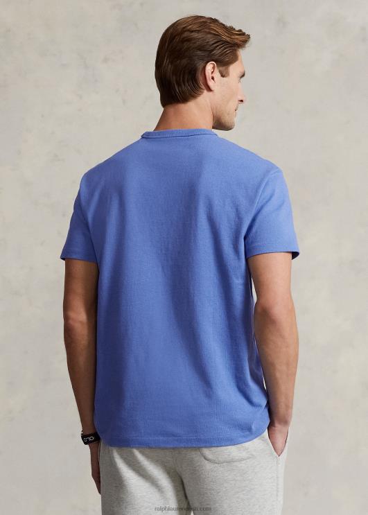 Ralph Lauren mehed klassikaline raskekaaluline trikoo T-särk PR0V235 neiukivi sinine