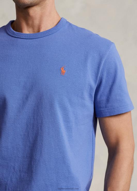 Ralph Lauren mehed klassikaline raskekaaluline trikoo T-särk PR0V235 neiukivi sinine