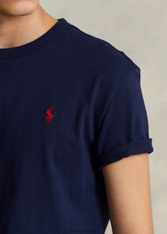 Ralph Lauren mehed klassikaline raskekaaluline trikoo T-särk PR0V236 Newporti merevägi