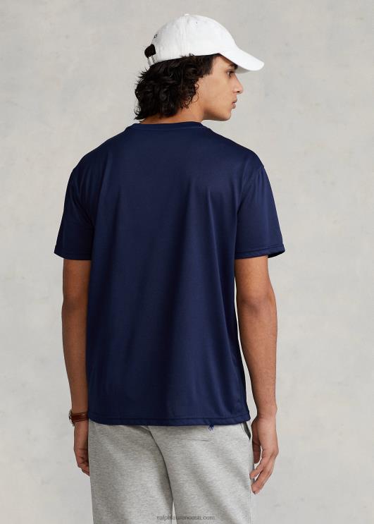 Ralph Lauren mehed klassikaline sportlik trikoo T-särk PR0V280 rafineeritud merevägi