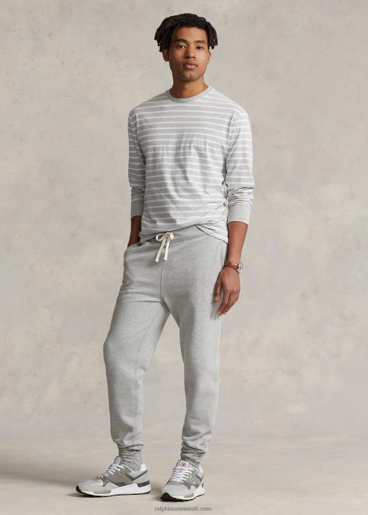 Ralph Lauren mehed klassikaline triibuline triibuline t-särk PR0V846 kevadine kanarbik/valge