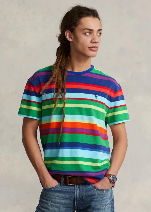 Ralph Lauren mehed klassikaline triibuline võrksärk PR0V492 varre multi