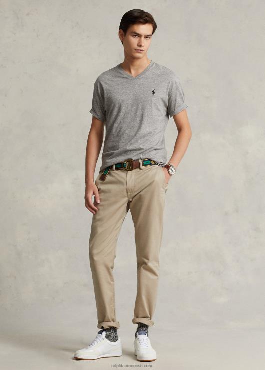 Ralph Lauren mehed klassikaline v-kaelusega trikoo t-särk PR0V206 tume vintage kanarbik