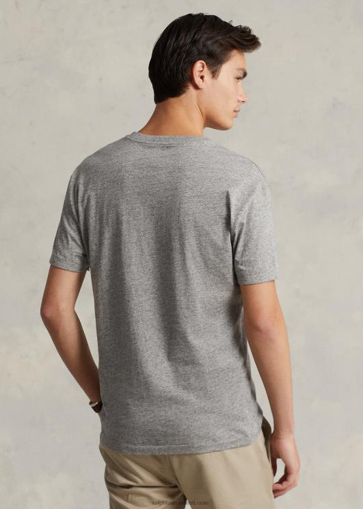 Ralph Lauren mehed klassikaline v-kaelusega trikoo t-särk PR0V206 tume vintage kanarbik