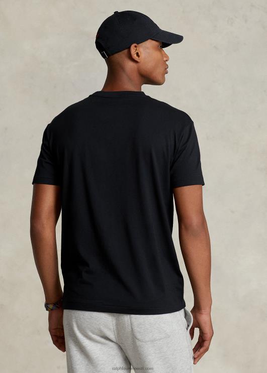 Ralph Lauren mehed klassikaline v-kaelusega trikoo t-särk PR0V207 rl must