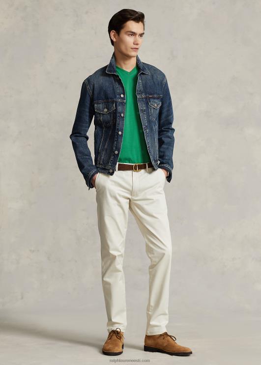 Ralph Lauren mehed klassikaline v-kaelusega trikoo t-särk PR0V212 optika roheline