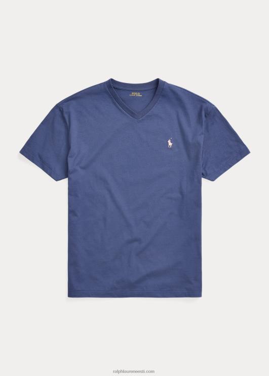 Ralph Lauren mehed klassikaline v-kaelusega trikoo t-särk PR0V214 vana kuninglik