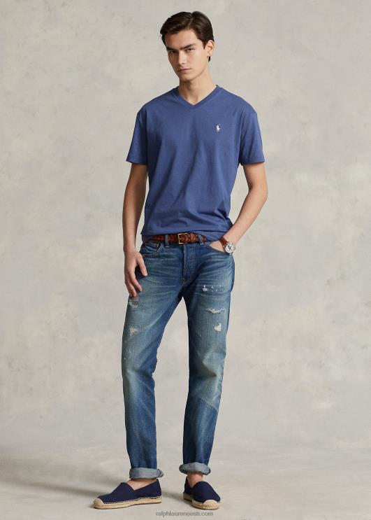 Ralph Lauren mehed klassikaline v-kaelusega trikoo t-särk PR0V214 vana kuninglik