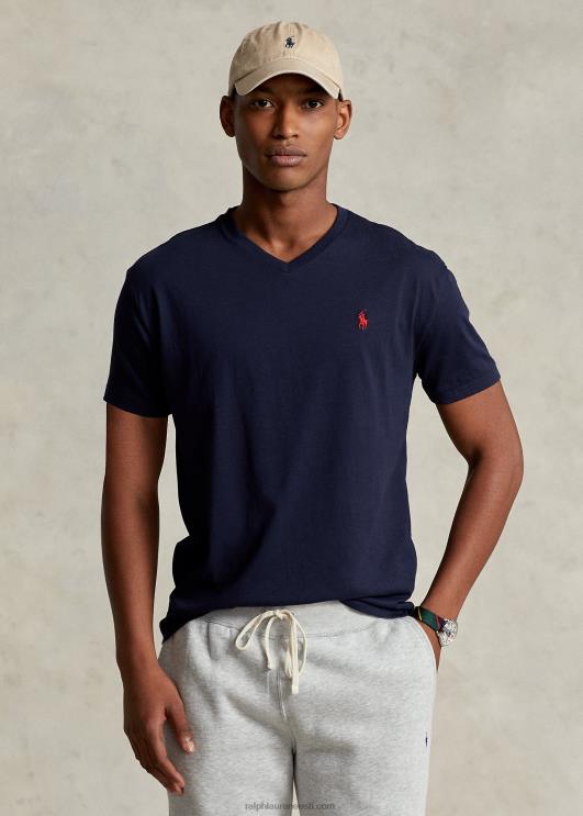 Ralph Lauren mehed klassikaline v-kaelusega trikoo t-särk PR0V215 tint