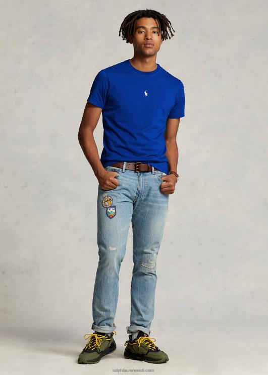 Ralph Lauren mehed kohandatud slim fit jersey crewneck T-särk PR0V460 safiirist täht