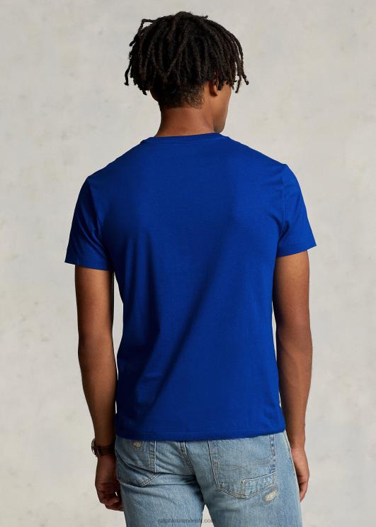 Ralph Lauren mehed kohandatud slim fit jersey crewneck T-särk PR0V460 safiirist täht