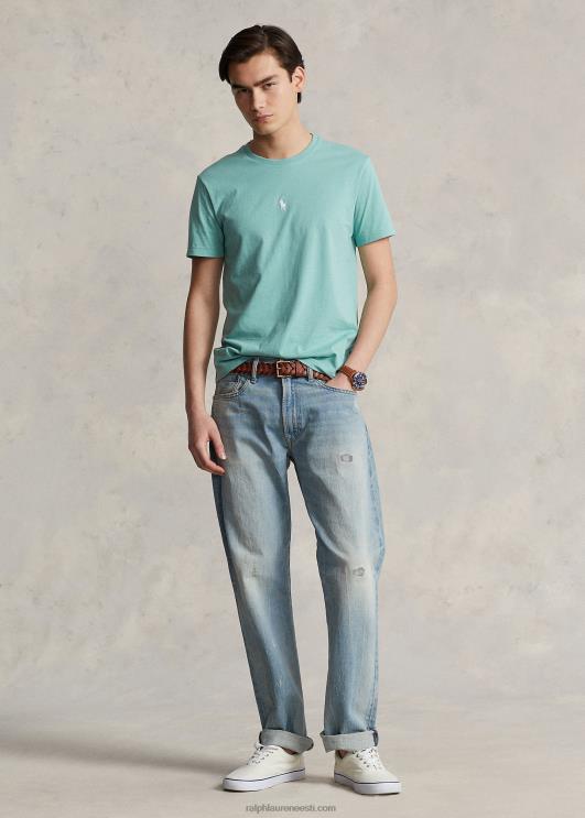 Ralph Lauren mehed kohandatud slim fit jersey crewneck T-särk PR0V461 essex roheline