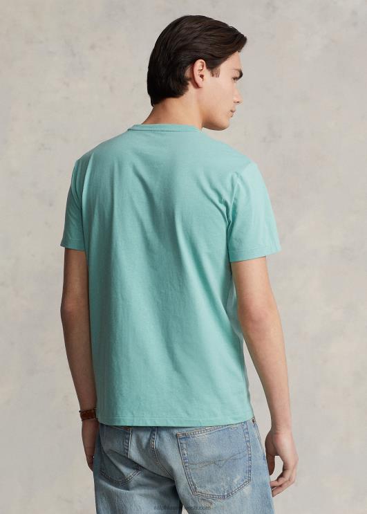 Ralph Lauren mehed kohandatud slim fit jersey crewneck T-särk PR0V461 essex roheline