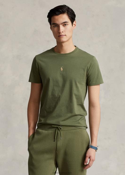 Ralph Lauren mehed kohandatud slim fit jersey crewneck T-särk PR0V462 aiarada