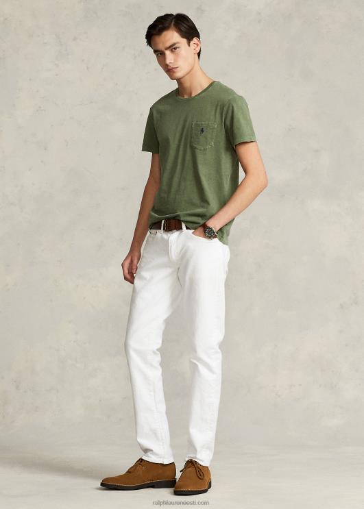 Ralph Lauren mehed kohandatud slim fit jersey tasku T-särk PR0V312 aiarada