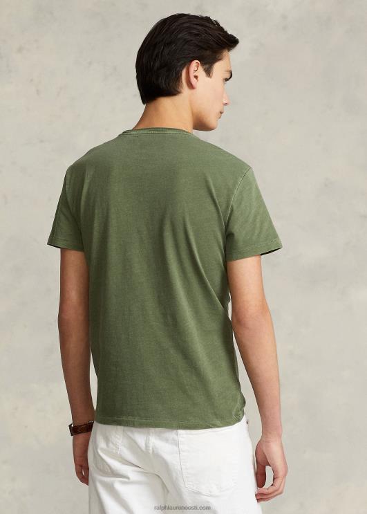 Ralph Lauren mehed kohandatud slim fit jersey tasku T-särk PR0V312 aiarada