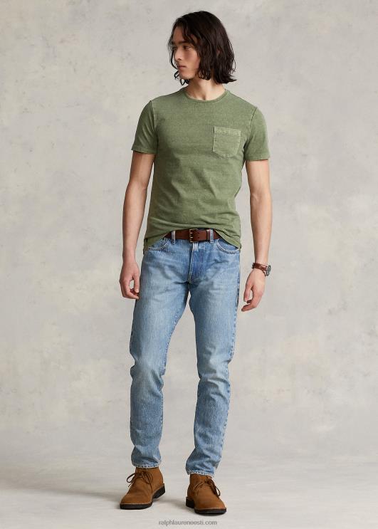 Ralph Lauren mehed kohandatud slim fit jersey tasku T-särk PR0V347 aiarada