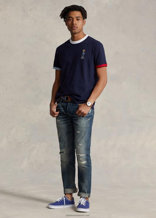 Ralph Lauren mehed kohandatud slim fit polo bear jersey t-särk PR0V323 kruiisilaevastiku regatt