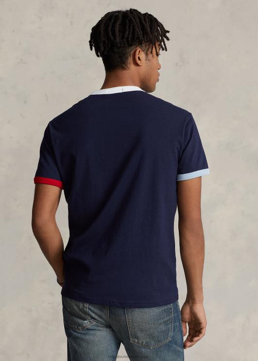 Ralph Lauren mehed kohandatud slim fit polo bear jersey t-särk PR0V323 kruiisilaevastiku regatt