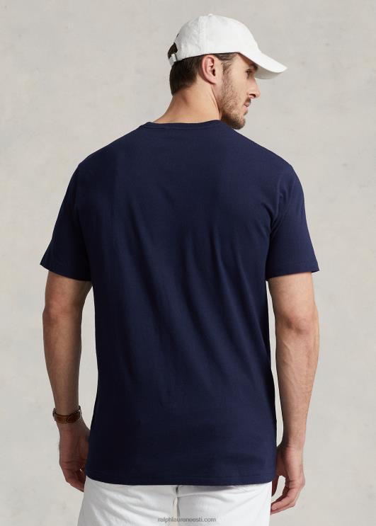 Ralph Lauren mehed lipuga trikoo t-särk PR0V1465 kruiisilaevastik