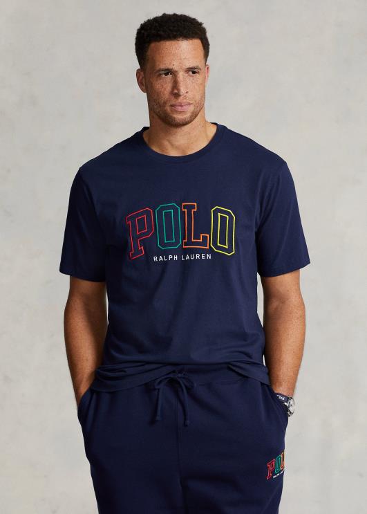 Ralph Lauren mehed logoga trikoo T-särk PR0V1501 kruiisilaevastik