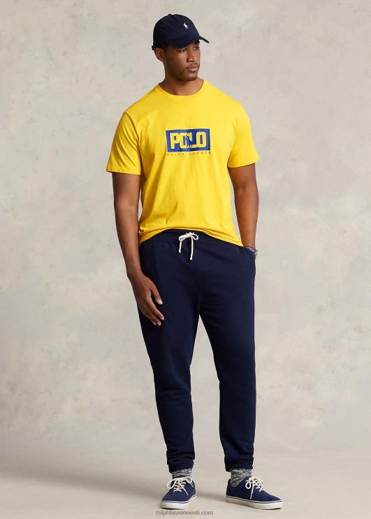 Ralph Lauren mehed logoga trikoo T-särk PR0V1623 kanaari kollane