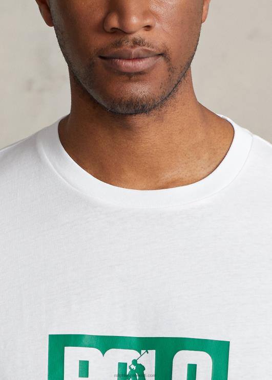 Ralph Lauren mehed logoga trikoo T-särk PR0V1625 valge