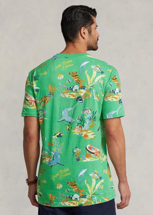 Ralph Lauren mehed polo bear jersey t-särk PR0V1317 roheline