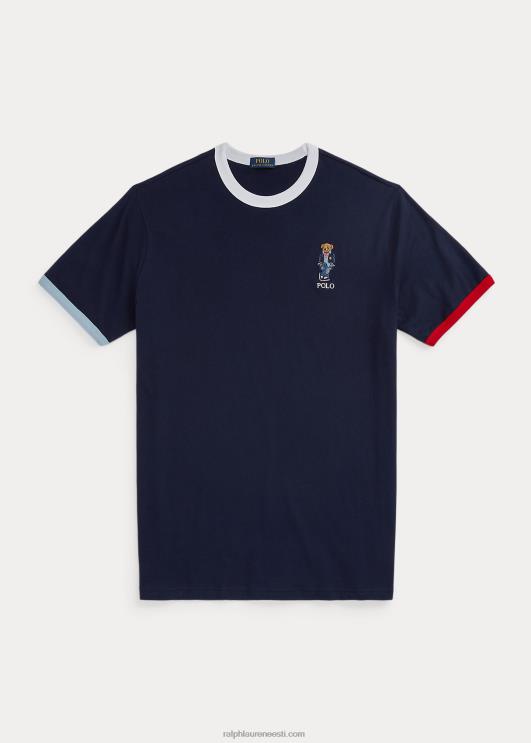 Ralph Lauren mehed polo bear jersey t-särk PR0V1444 merereisi merepunane