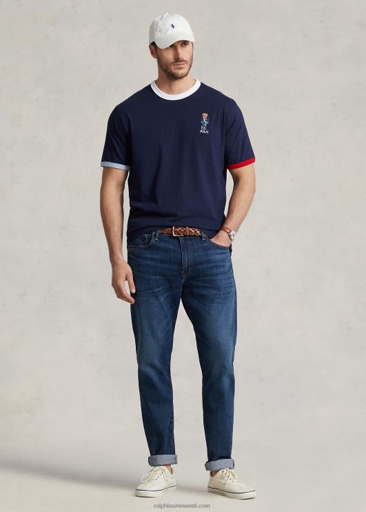 Ralph Lauren mehed polo bear jersey t-särk PR0V1444 merereisi merepunane