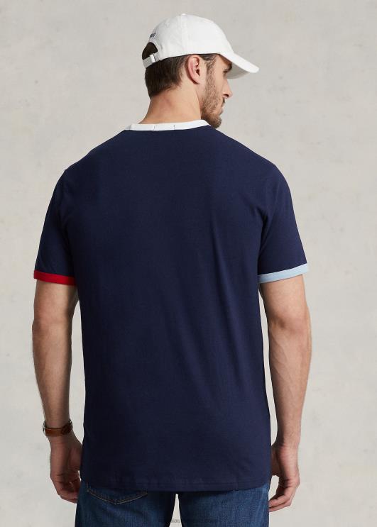 Ralph Lauren mehed polo bear jersey t-särk PR0V1444 merereisi merepunane