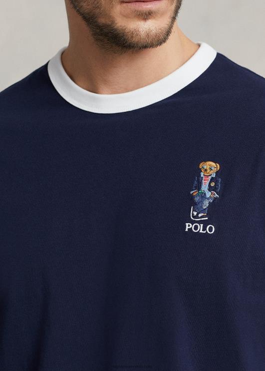 Ralph Lauren mehed polo bear jersey t-särk PR0V1444 merereisi merepunane