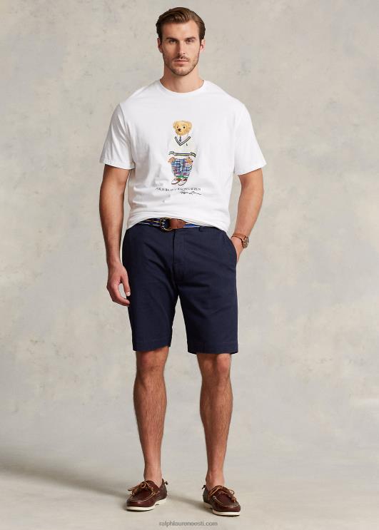 Ralph Lauren mehed polo bear jersey t-särk PR0V1493 valge preppy karu