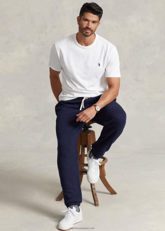 Ralph Lauren mehed raskekaalu trikoo T-särk PR0V1453 valge