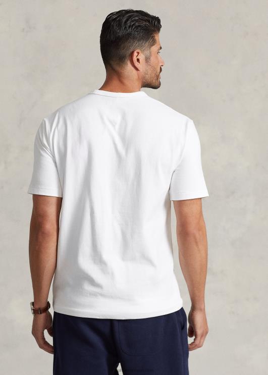 Ralph Lauren mehed raskekaalu trikoo T-särk PR0V1453 valge